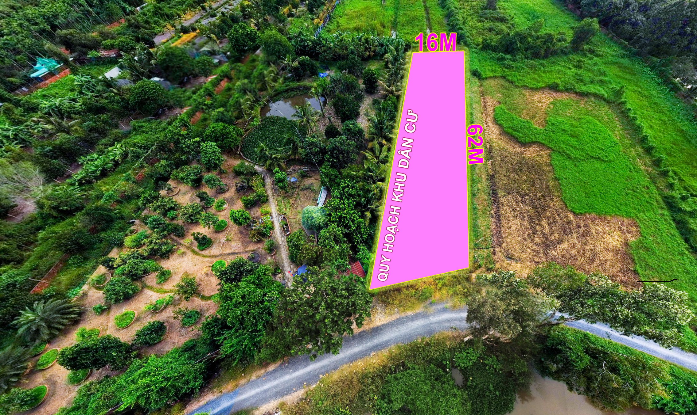 Lô đất 1000m2 view rạch Cây Xanh - Bình Mỹ Củ Chi